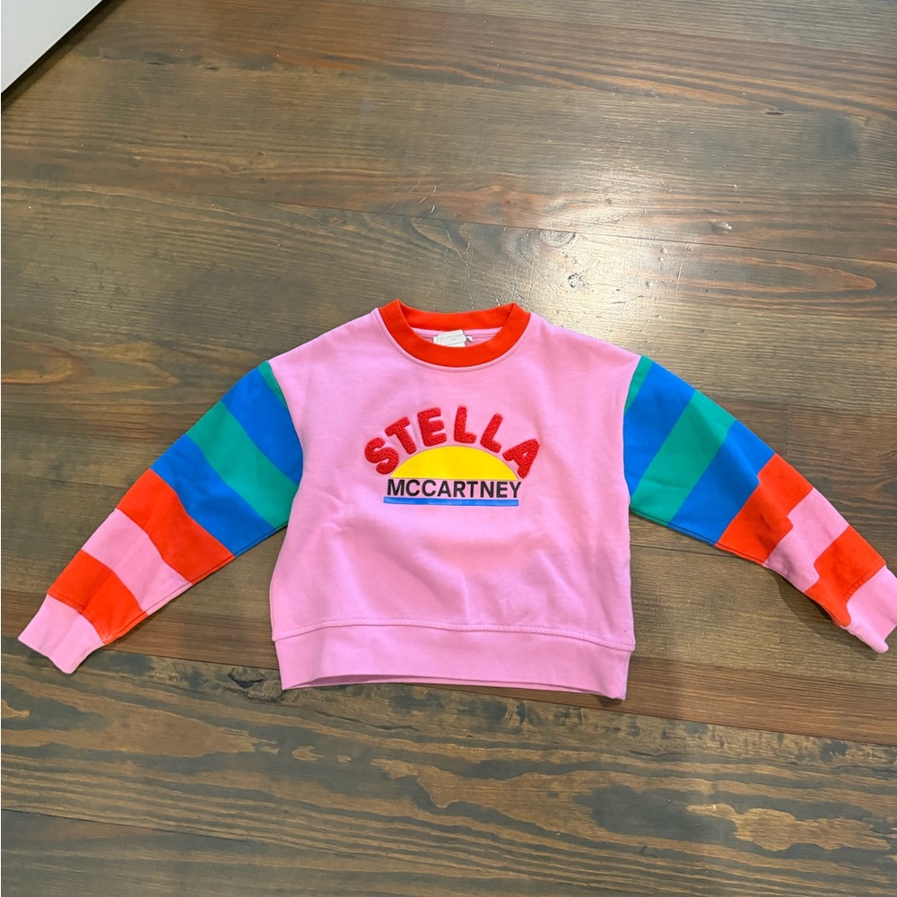 Stella McCartney Kids Colorful Striped Sweatshirt